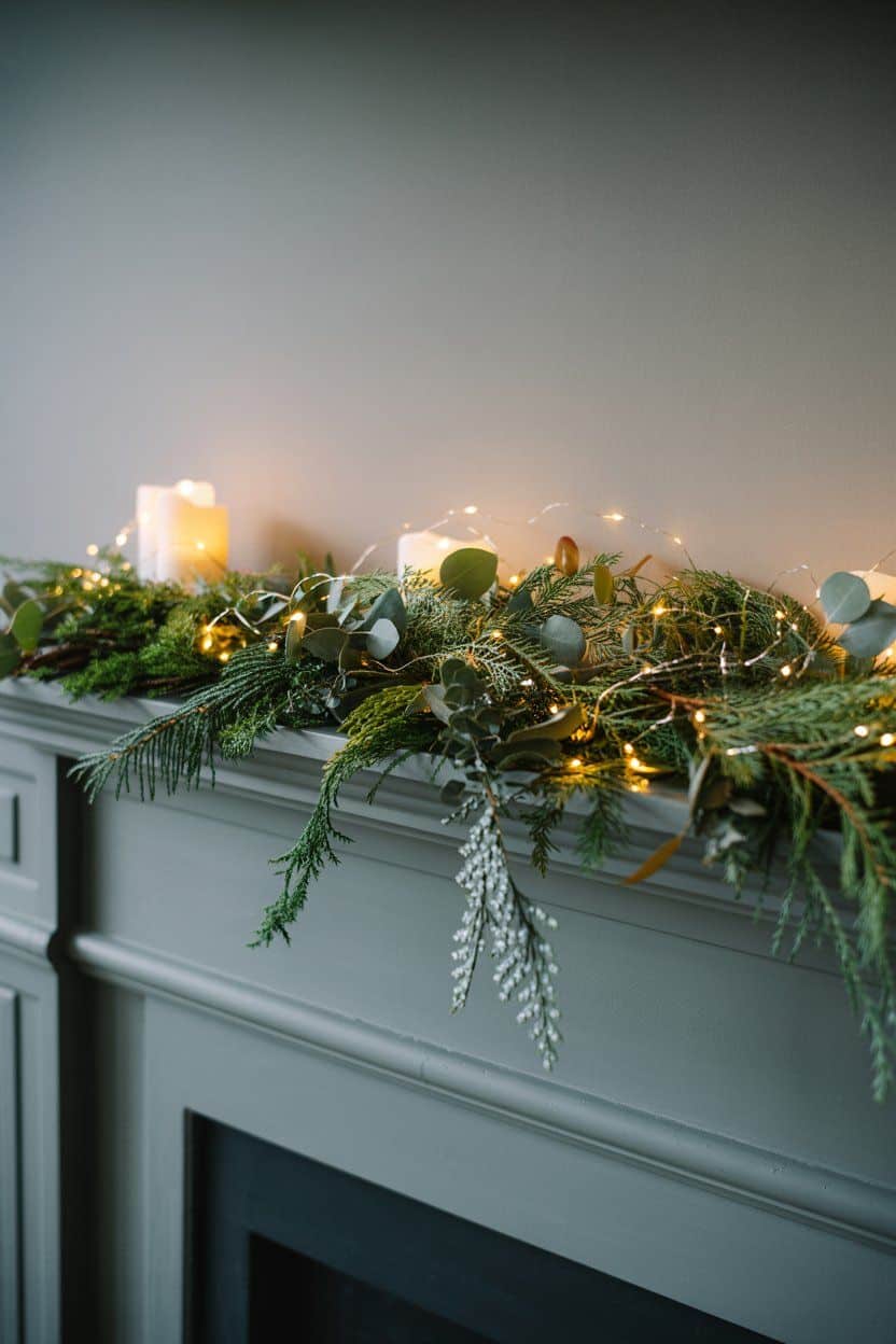 Christmas Mantle Decor That Reads Like a Holiday Portrait
